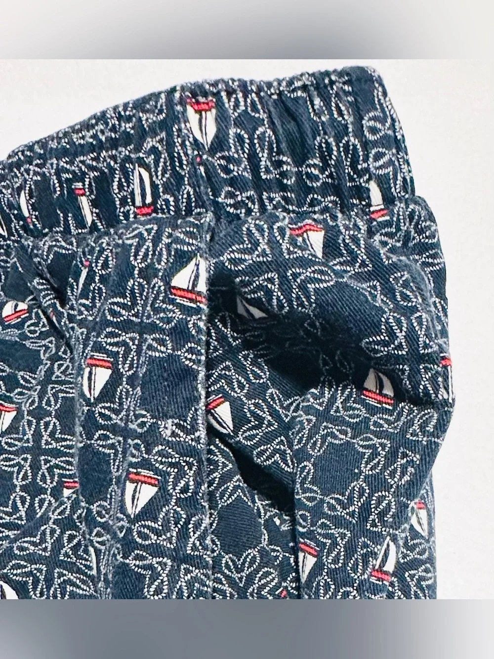 NWOT Coral Bay Nautical All Over  Printed Casual Preppy Drawstring Shorts,3XL